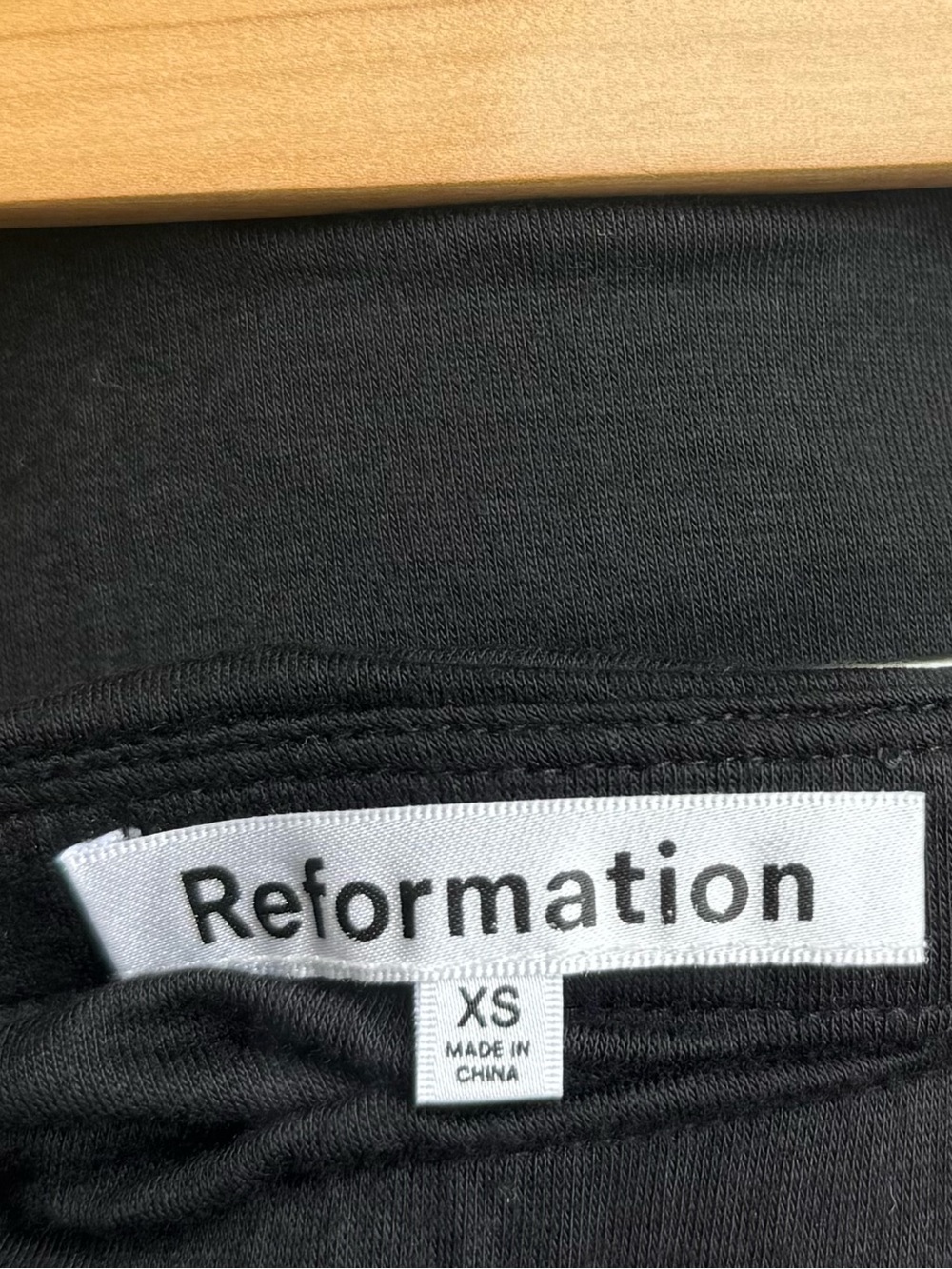 Reformation Black Mesh Panel Maxi Skirt Deadstock Knit Size XS - Picture 4 of 8